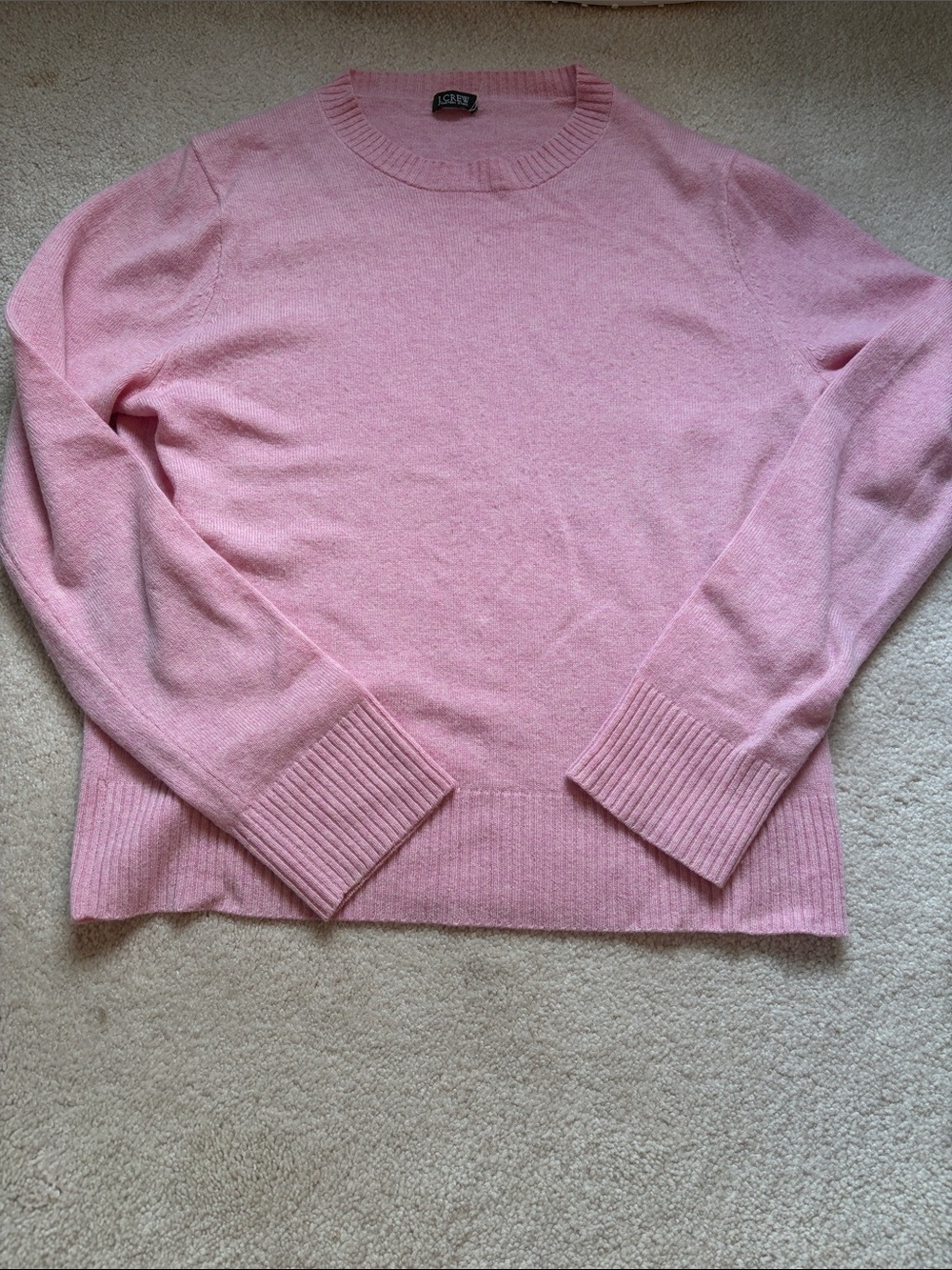 J. Crew Factory Light Pink Crewneck Sweater